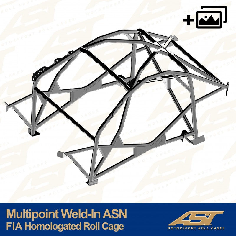 AST Roll Cage 12-puncte (Weld-In) pentru TOYOTA MR-2 (W30) 2 usi Roadster