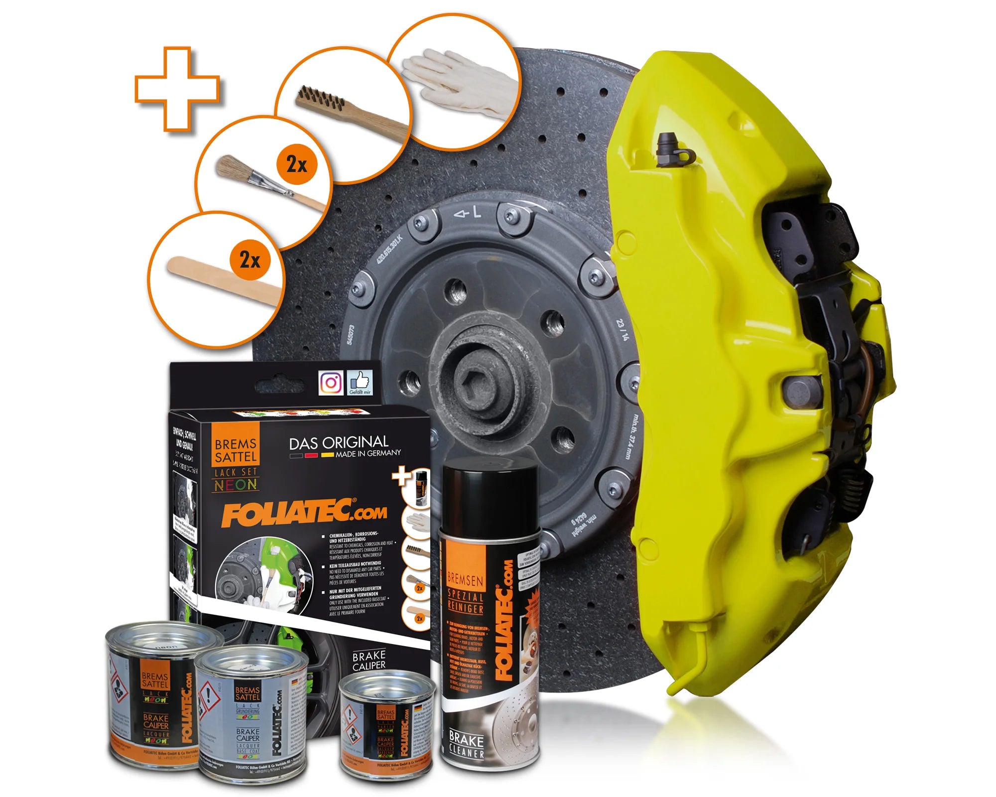 Kit vopsea etrieri Foliatec - Neon Yellow