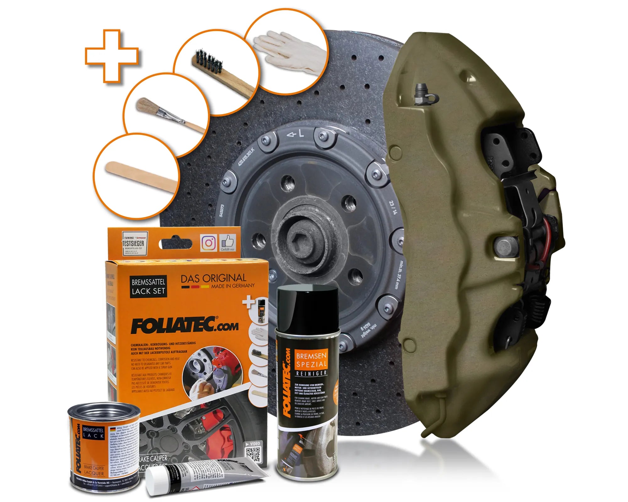 Kit vopsea etrieri Foliatec - Combat Green Matt