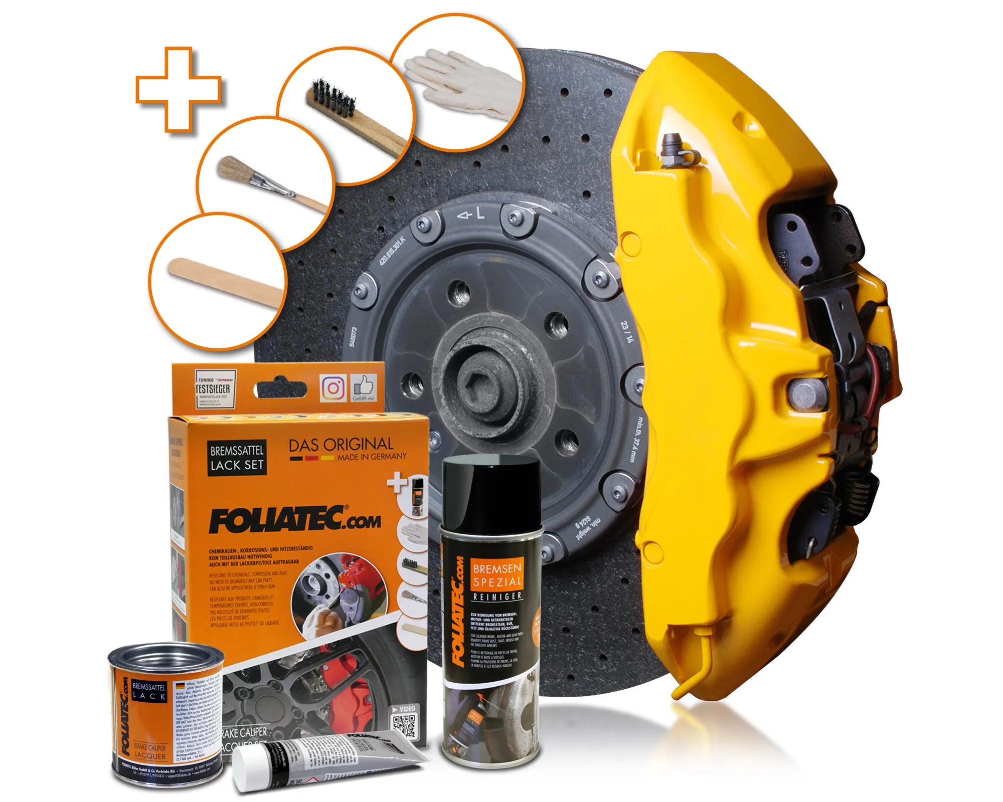 Kit vopsea etrieri Foliatec - Performance Yellow