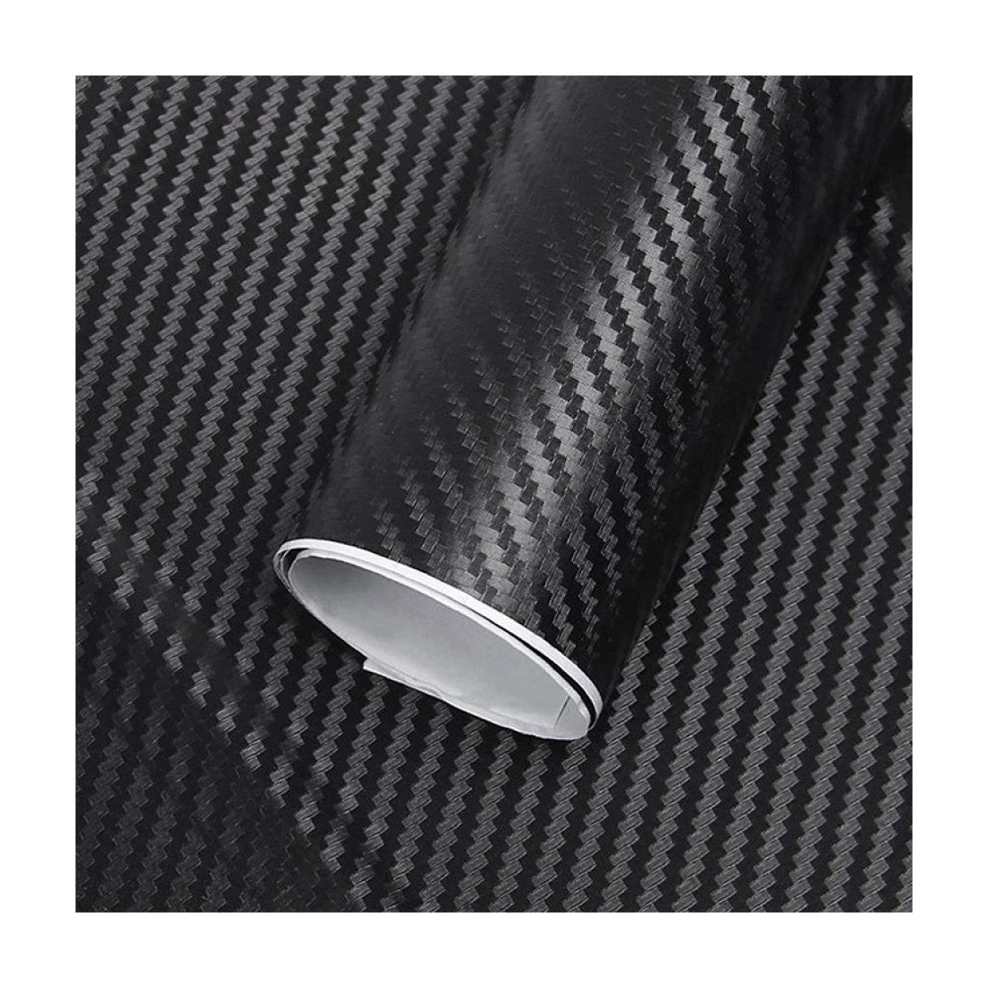 Folie carbon 3D neagra cu textura in relief, latime 1,5 m