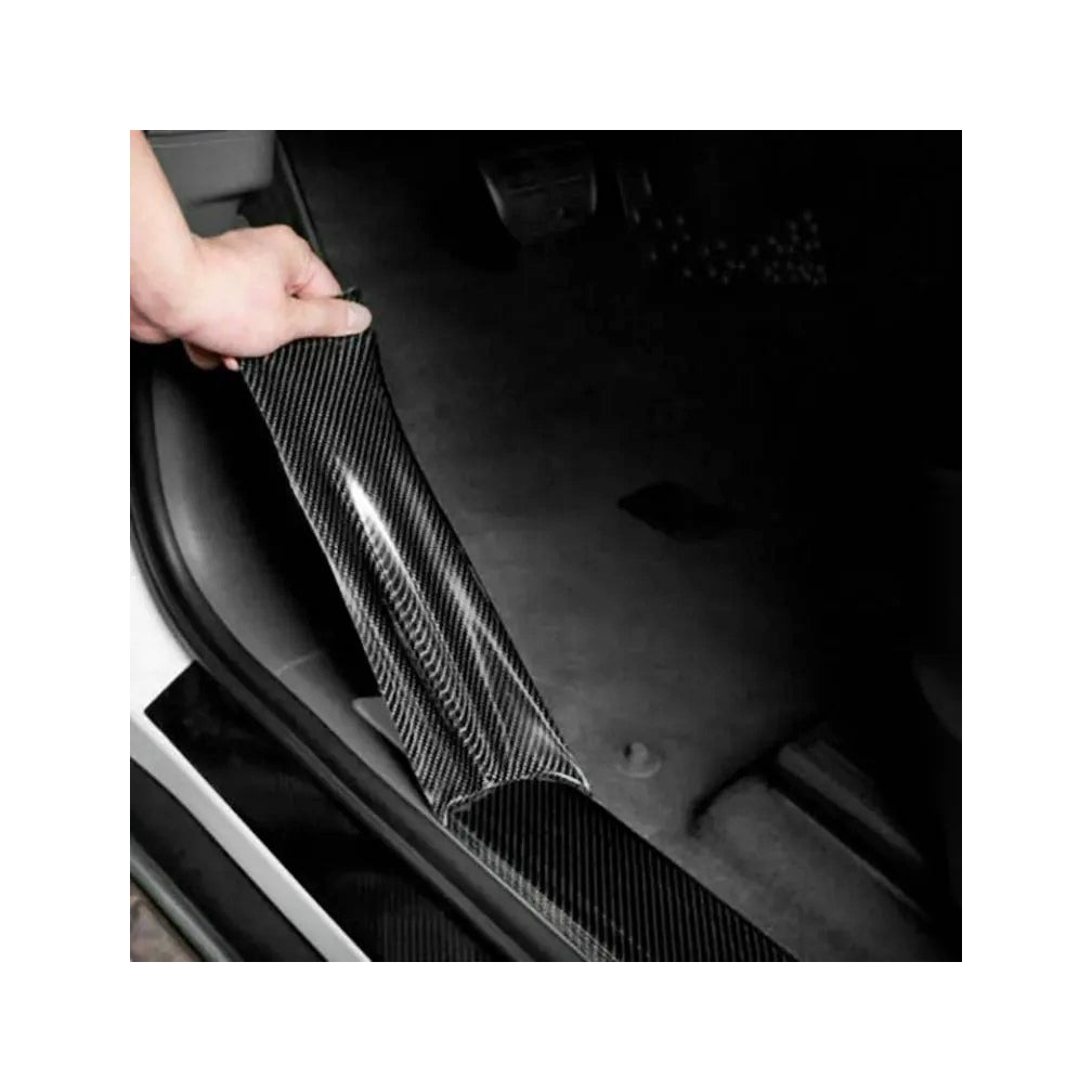 Folie carbon 5D autoadeziva pentru praguri si bandouri, 5 cm x 5 m
