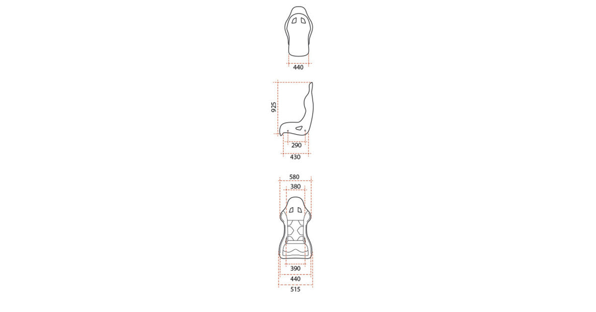 Scaun FIA GT2i Race V2 Fibra - marime L-XL - Valabilitate 2031