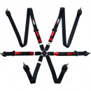 Centura 6 puncte RRS FIA pentru HANS R6 Light Evo 2.5kg - negru