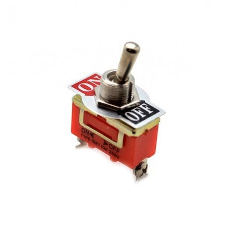Intrerupator toggle cu maneta metalica, ON-OFF, 15A, terminale cu surub