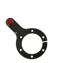 Kit 1 buton volan + suport carbon