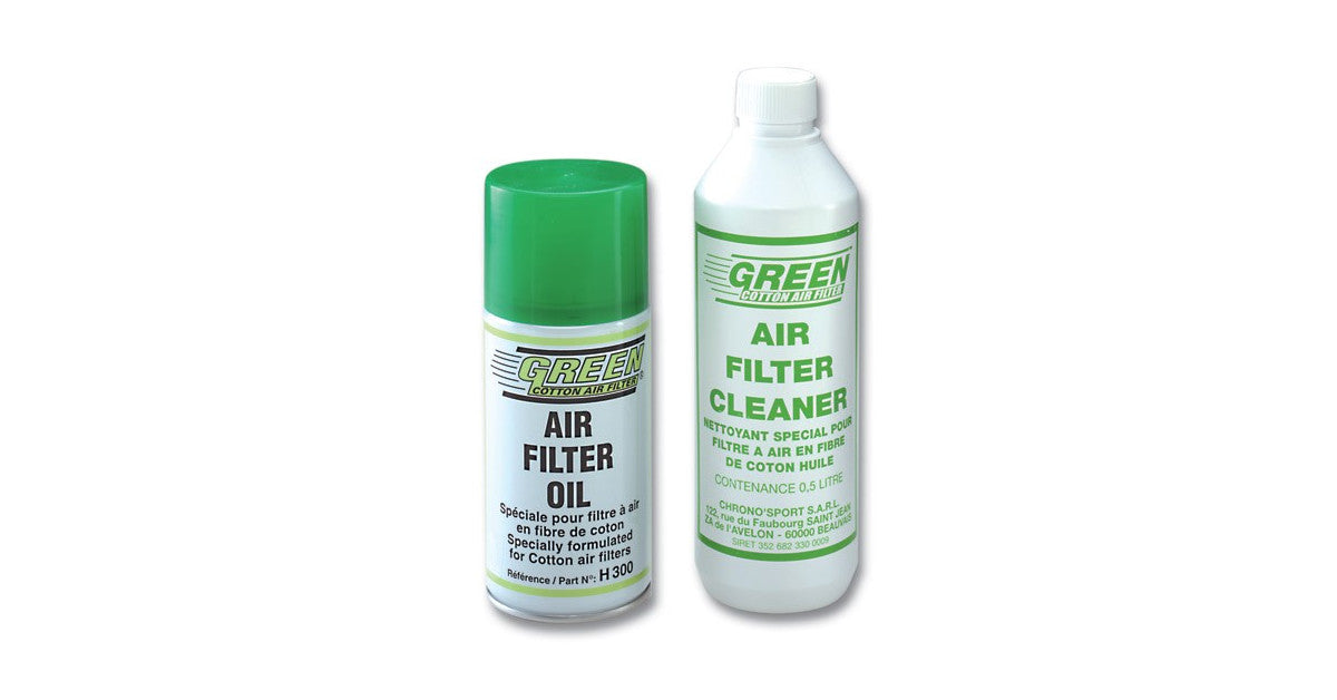 Kit Solutie Curatare si intretinere Filtre de Aer GREEN FILTER  0.3L +0.5L
