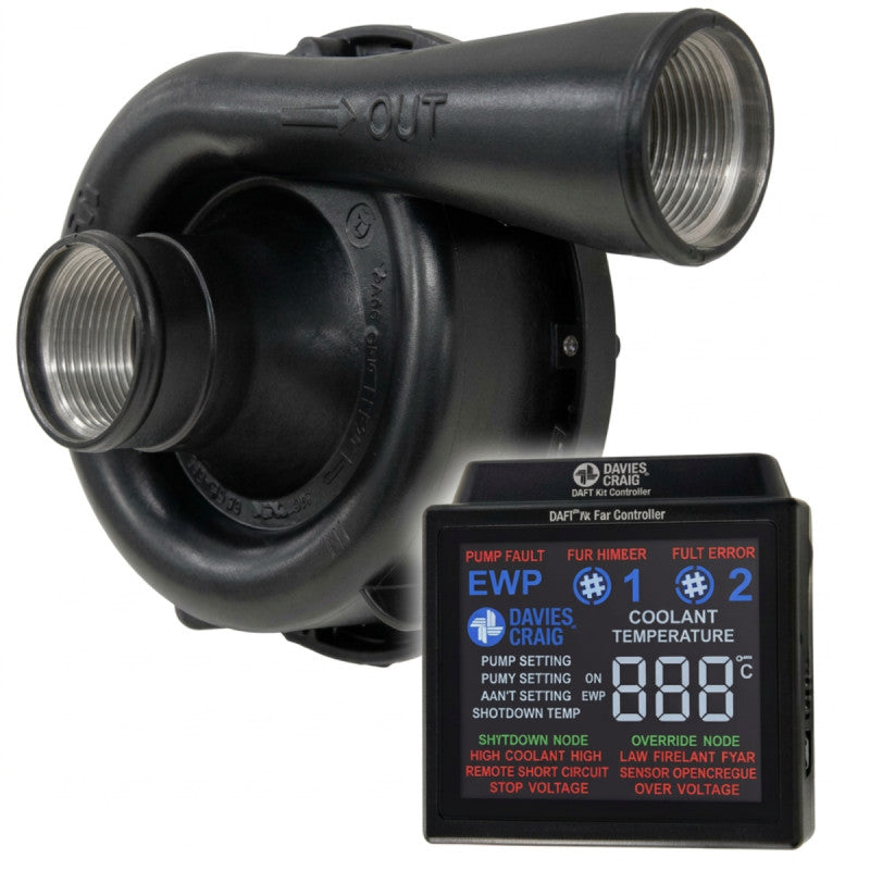 Kit pompa apa electrica Davies Craig EWP150 negru 12V cu controler digital
