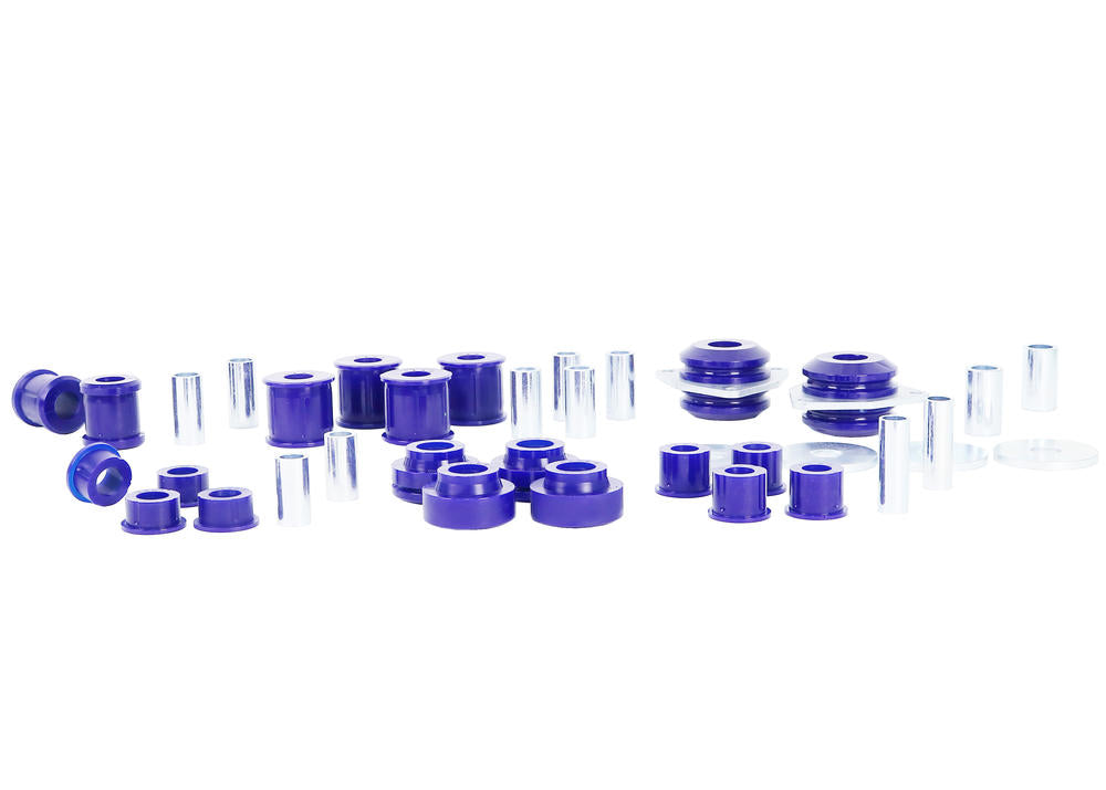 Set bucse brat tensiune si bara panhard fata si spate SuperPro pentru Land Rover Defender - KIT043CK