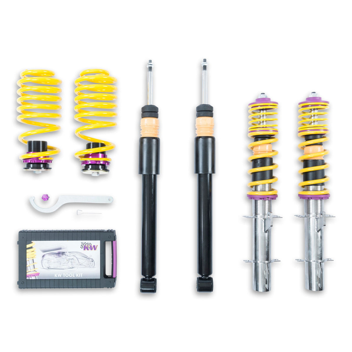 Suspensie Reglabila Coilover KW V2 - Audi A3, Seat LEON, Volkswagen NEW BEETLE si altele (15210005)