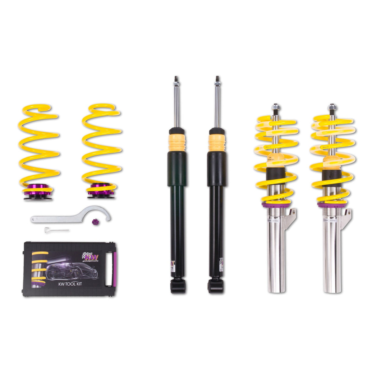 Suspensie Confort Reglabila Coilover KW V2 Comfort - Skoda Octavia, Audi A3, Seat LEON si altele (18081028)