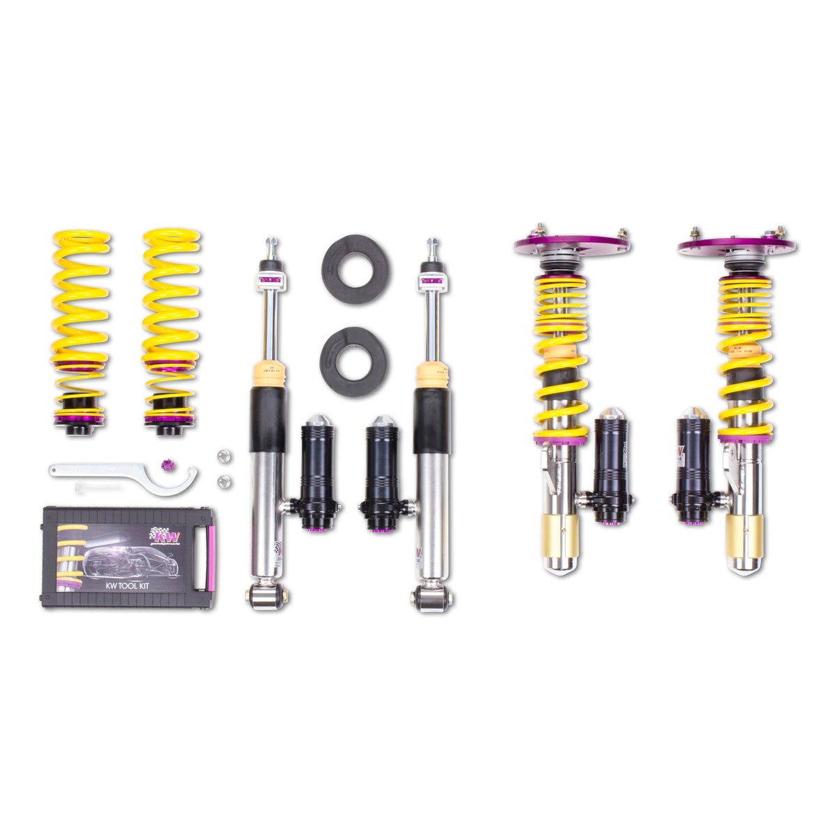 Suspensie Reglabila Coilover KW Clubsport V3 (cu rulment) - BMW 1 si altele (3522080D)