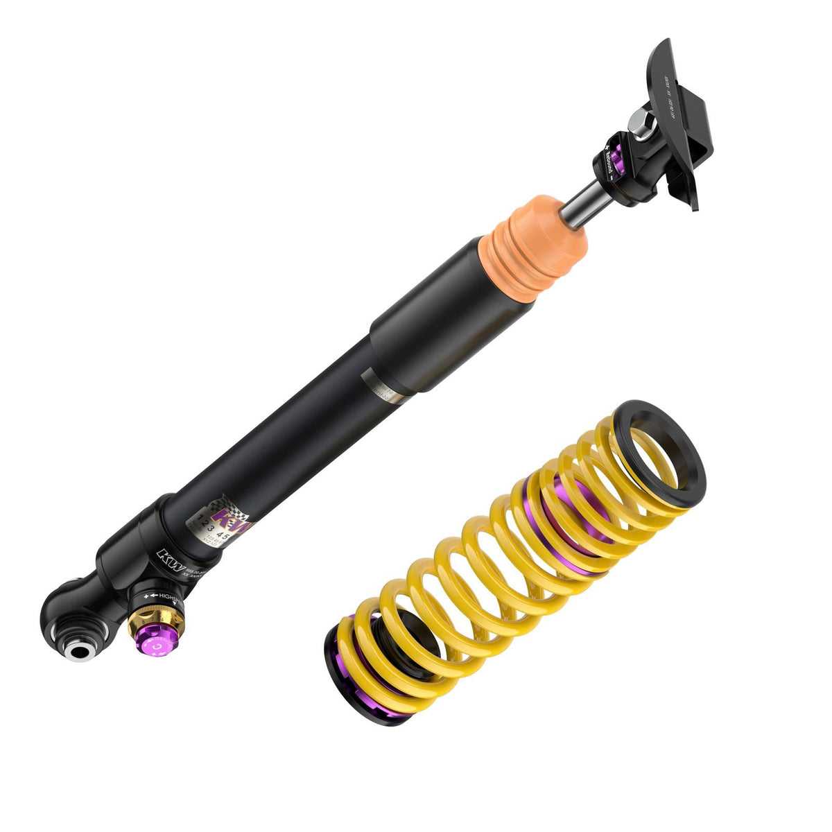Suspensie Reglabila Coilover KW Clubsport V4 (cu rulment) - Audi TT si altele (397102DV)