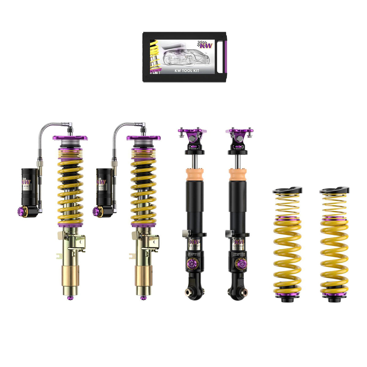 Suspensie Reglabila Coilover KW Clubsport V4 (cu rulment) - BMW 3 si altele (397202CL)