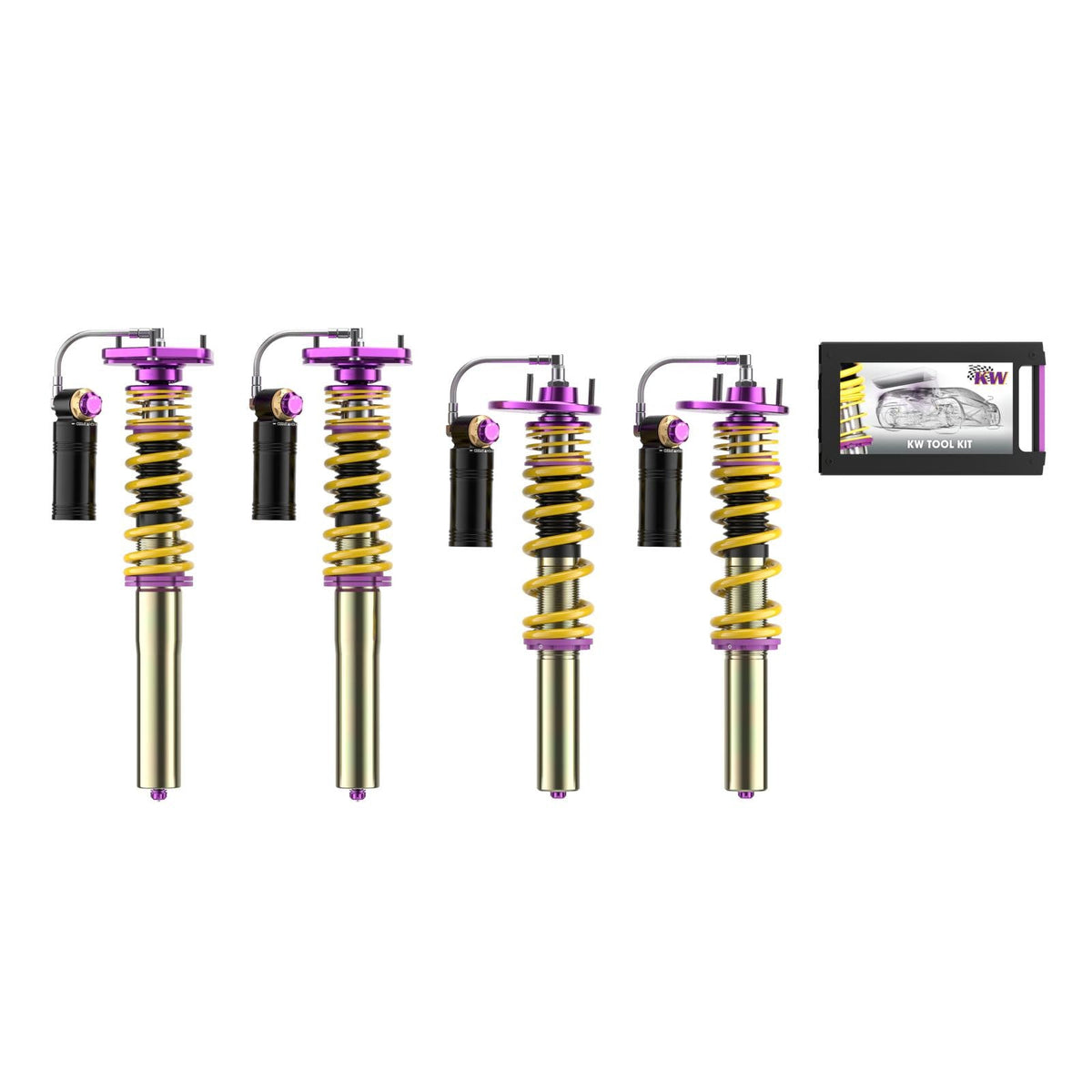 Suspensie Reglabila Coilover KW Clubsport V4 (cu rulment) Porsche 718 Cayman (982) 39771288