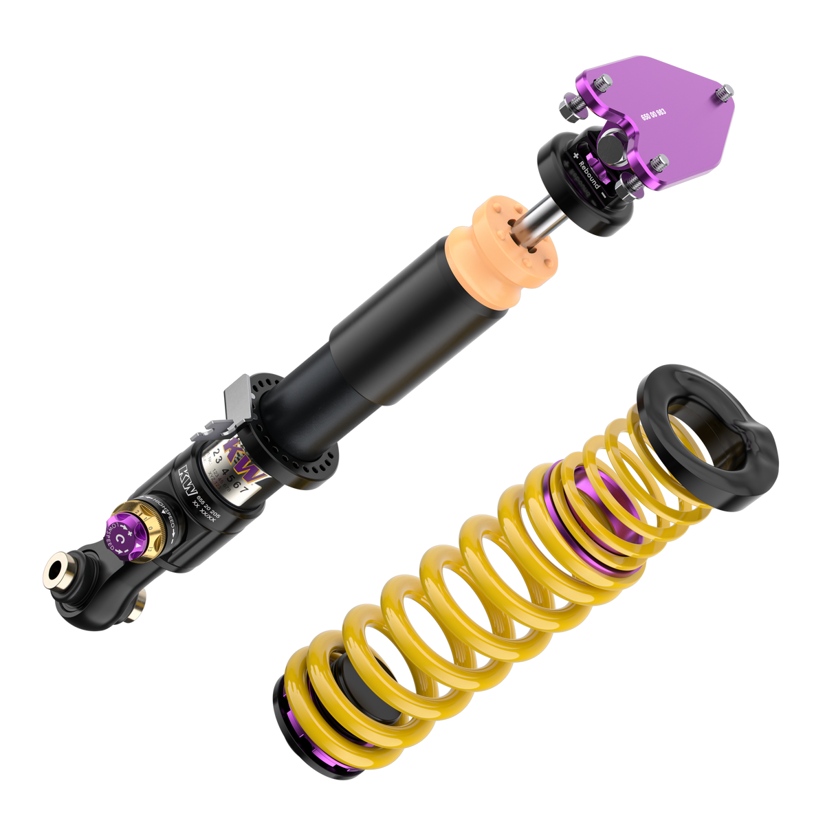 Suspensie Reglabila Coilover KW Clubsport V4 (cu rulment) BMW 39720257, amortizor spate