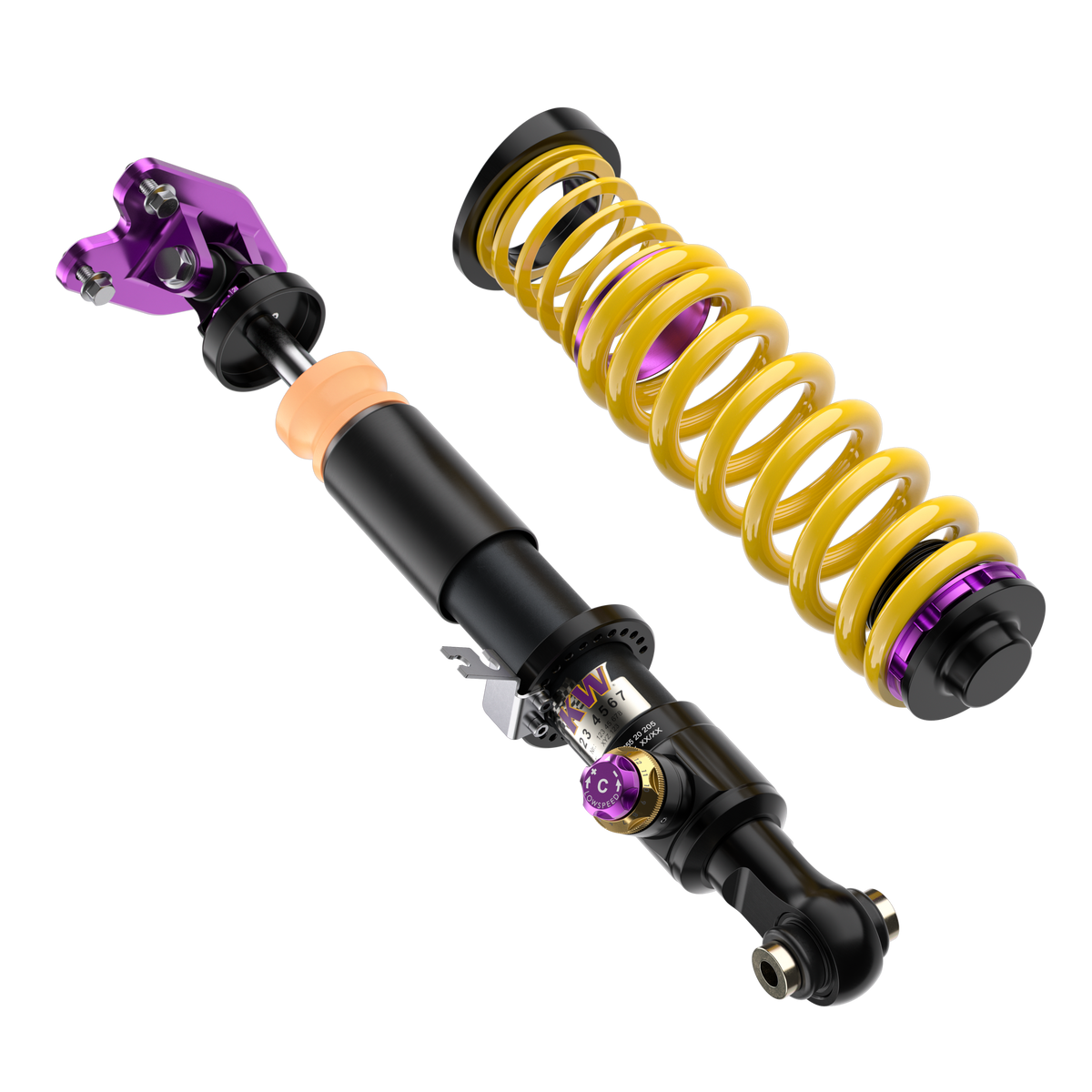 Suspensie Reglabila Coilover KW Clubsport V4 (cu rulment) Audi RS3 8V 3971020C, amortizor spate