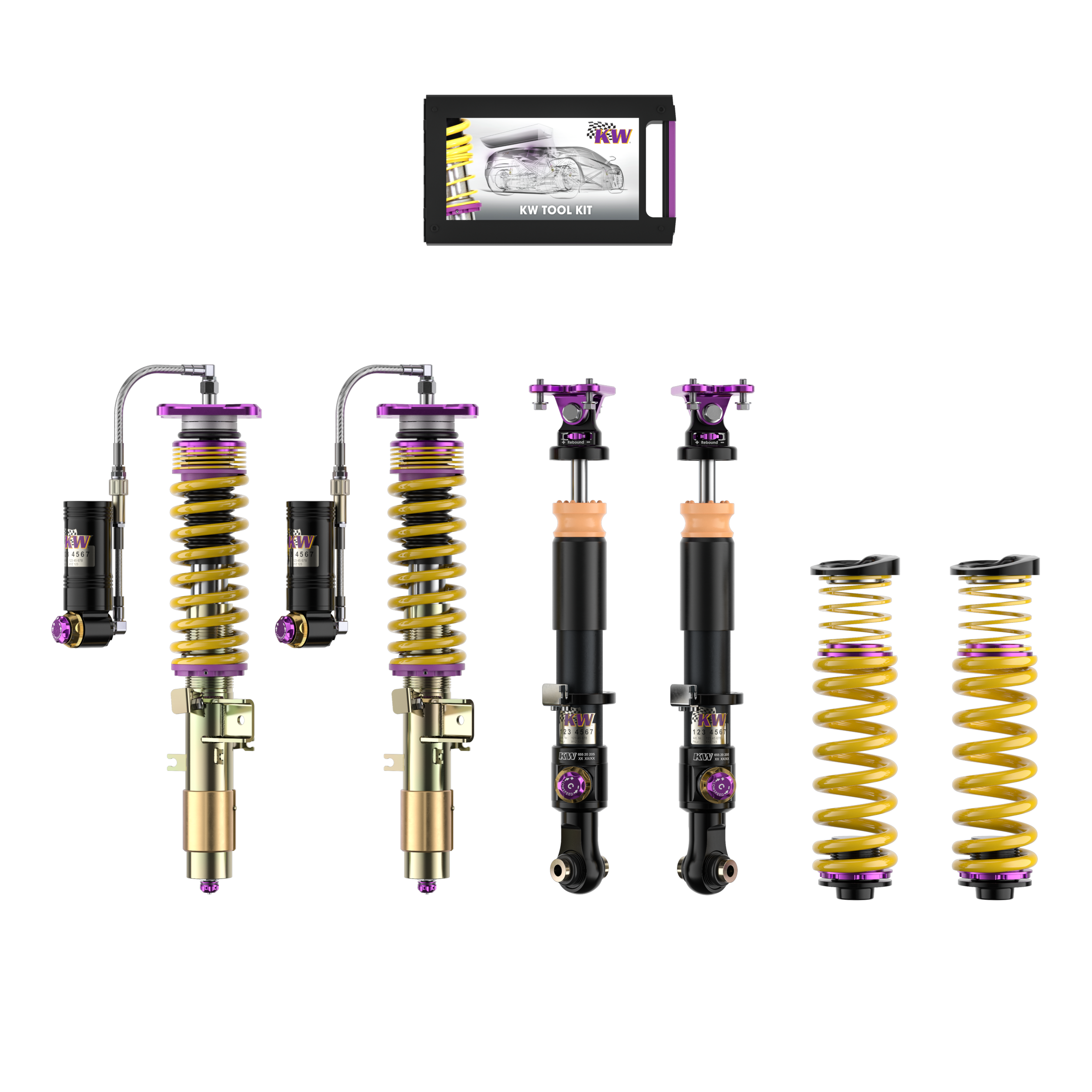 Coilover KW Clubsport V4 (cu rulment) Volkswagen SCIROCCO (53) - 39780295