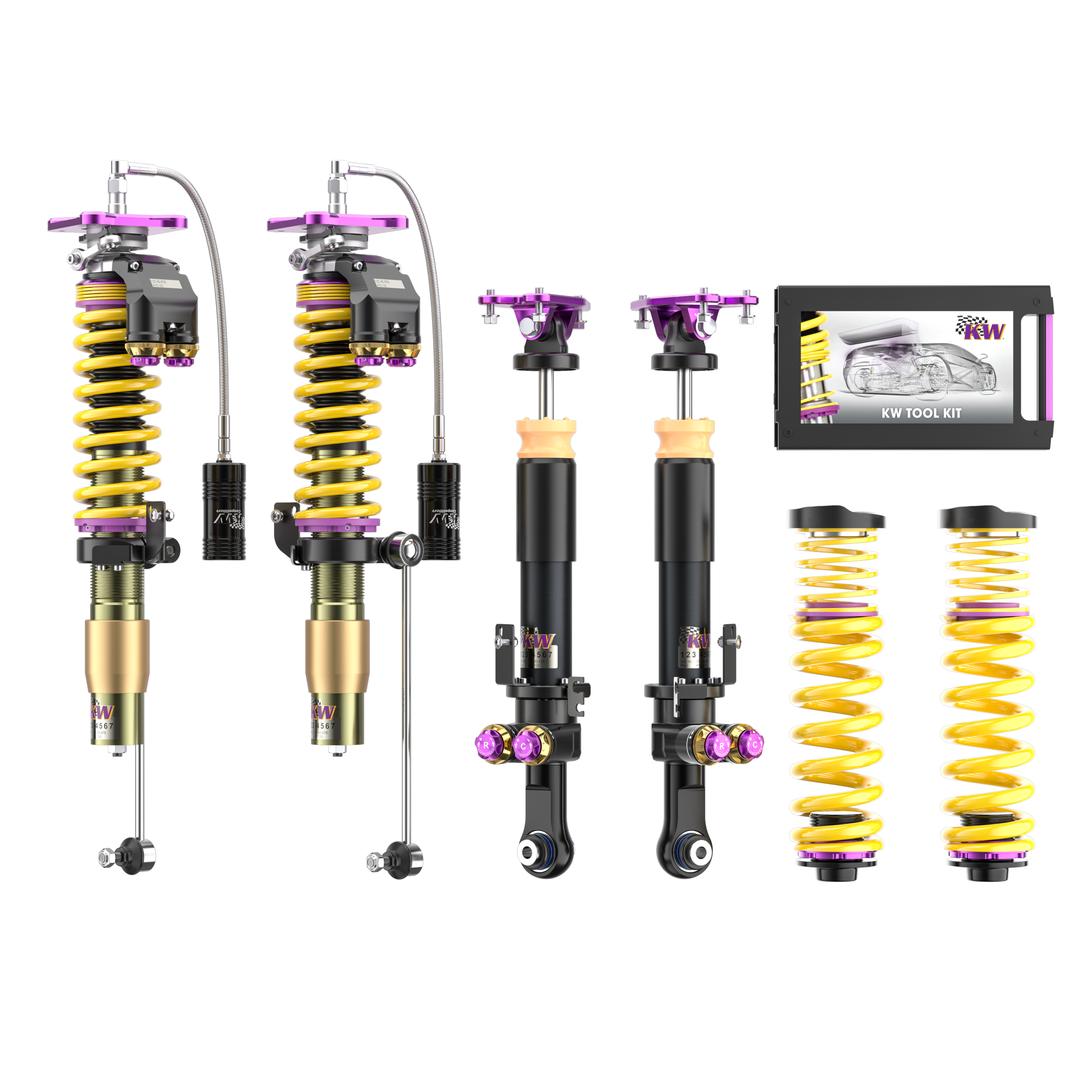 Coilover KW Clubsport V5 (cu rulment) Porsche 911 (964) - 3090171096