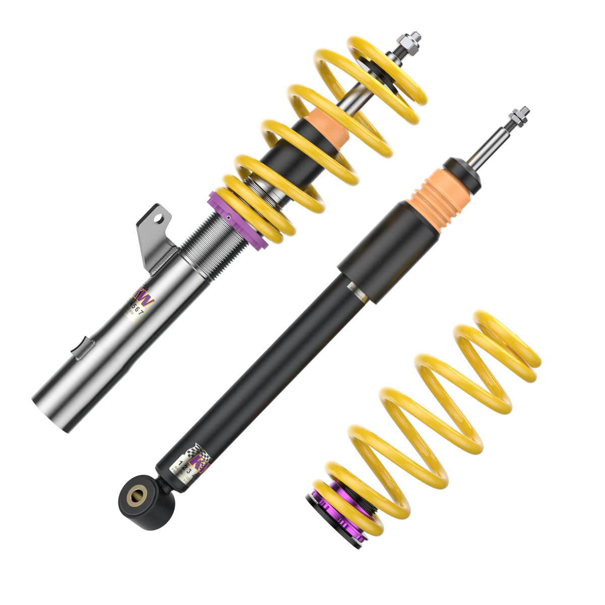 Suspensie Confort Reglabila Coilover KW V2 Comfort Skoda SUPERB III 3V 180800AM, componentele kitului