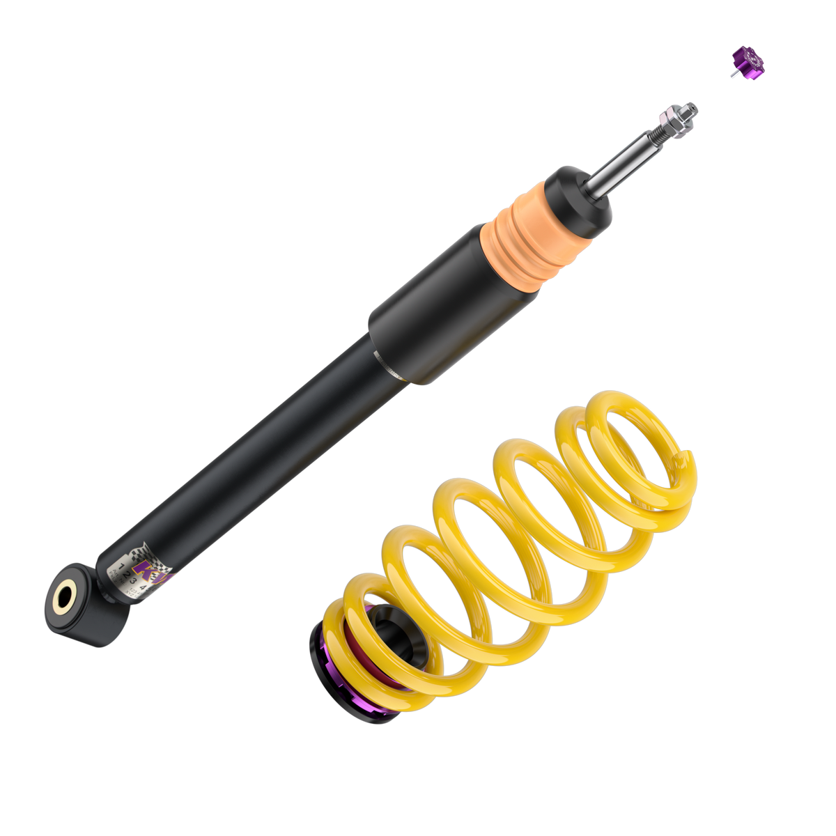 Suspensie Confort Reglabila Coilover KW V2 Comfort Volkswagen Touran II 1T 180800BT, amortizor spate