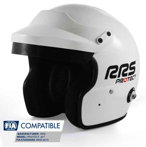 Casca FIA RRS PROTECT JET Alb