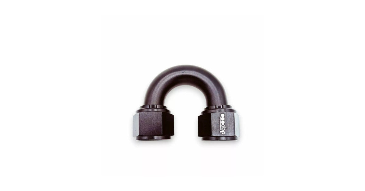 Cupla rotativa OBP 180° Female/Female JIC-JIC – Aluminiu Negru