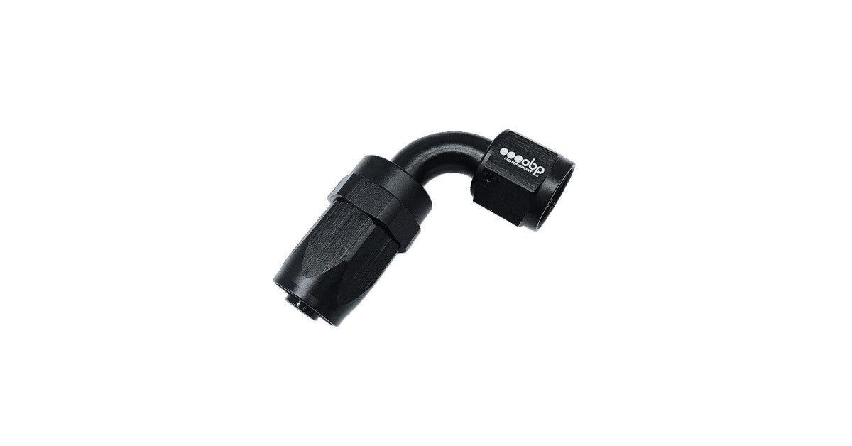 Fiting AN 90°  OBP - Aluminiu Negru