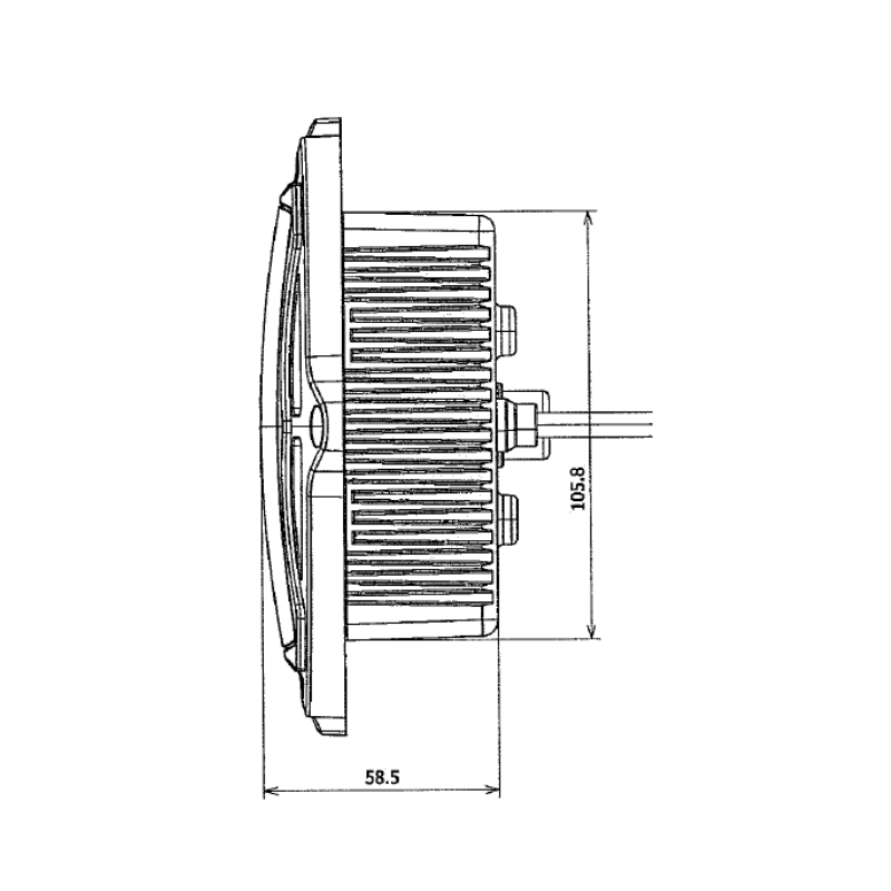 Proiector LED PIAA LPM163A Spot, 86W 5800 lm