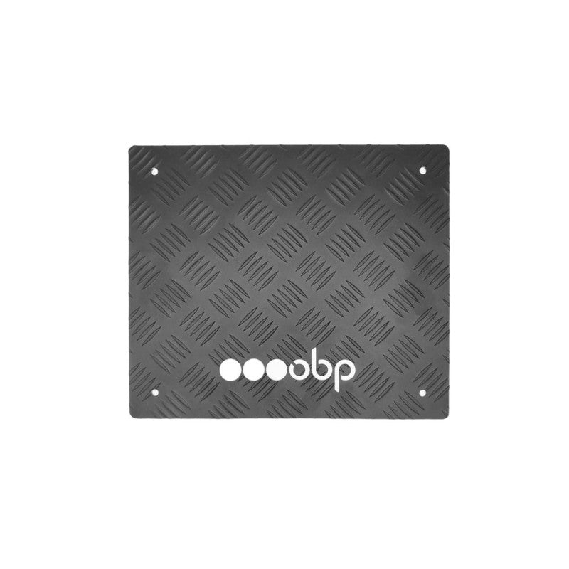 Podea Footrest OBP Aluminiu Negru Plat 312x365x3mm