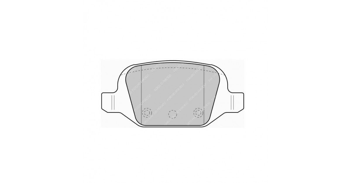 Placute Frana Spate Ferodo Racing DS Performance pentru Fiat 500 1.4 16V 01.07 Etrier LUCAS / TRW
