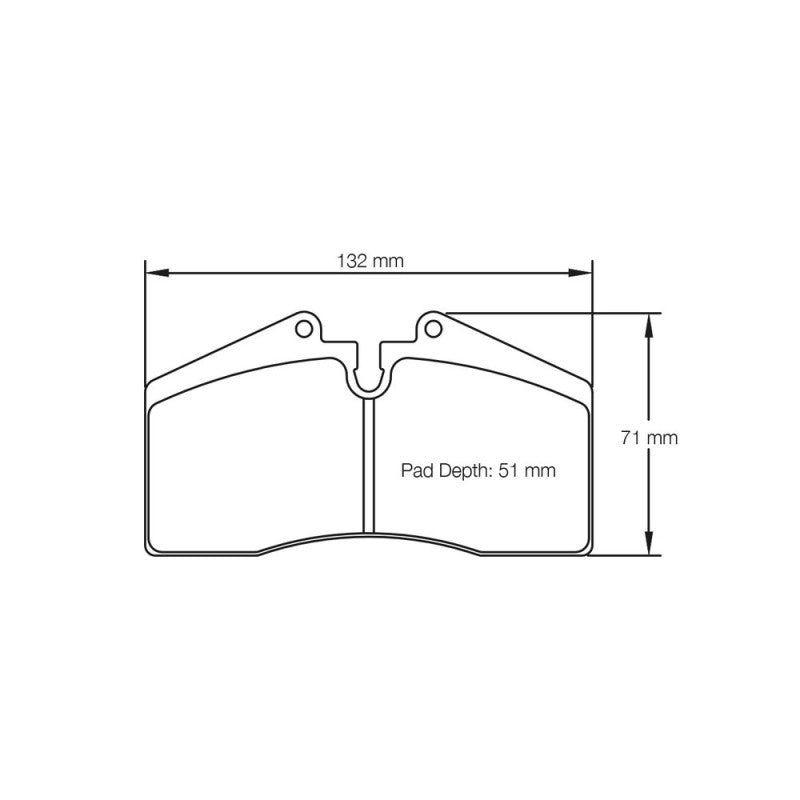 Placute Frana Pagid RS14/RS42/RS44 Competitie - Porsche 928 S/944/964