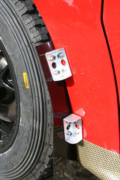 Suport fixare bavete raliu - aluminiu
