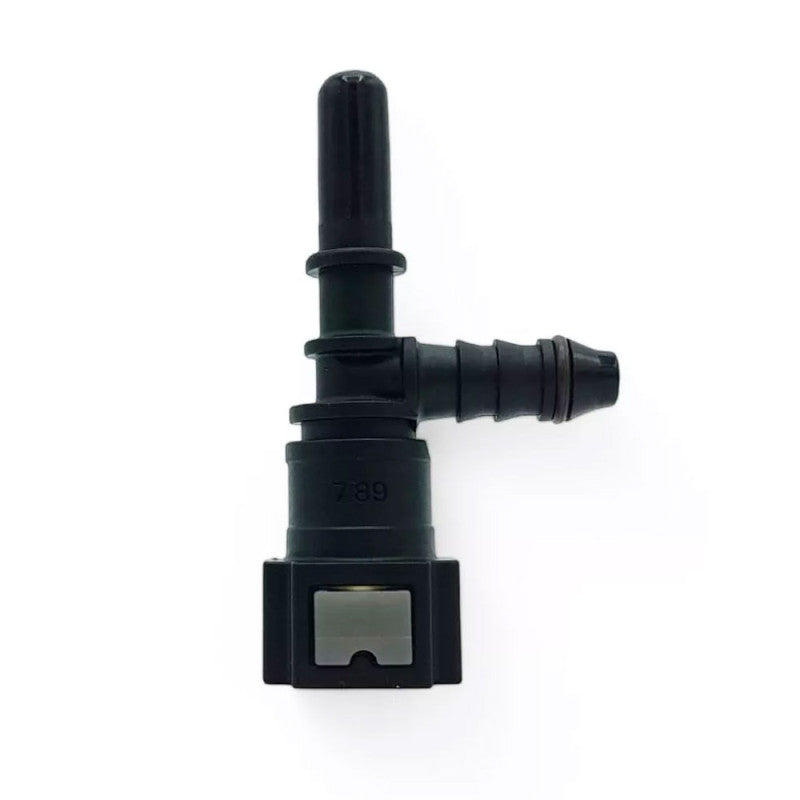 Fitting T OBP SAE J2044 8mm - Iesire Sus spre Piesa Originala, Negru