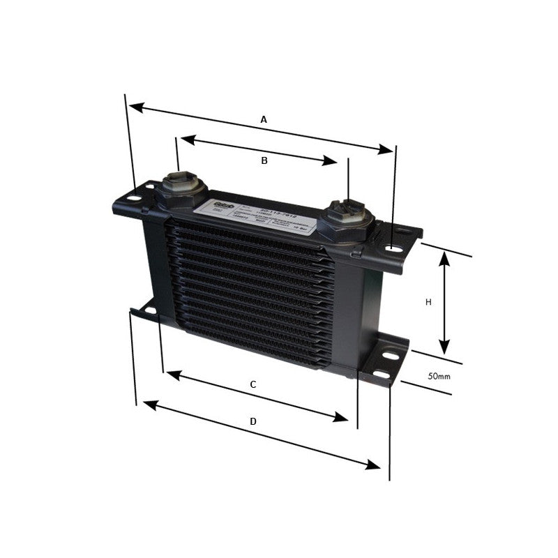 Radiator Ulei Setrab Seria 1 - 13 Randuri - M22x150