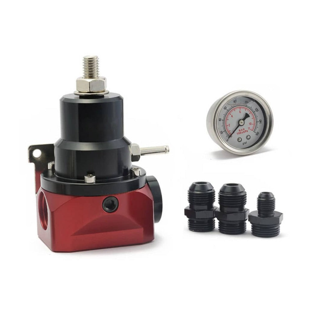 Regulator Presiune Combustibil Reglabil cu Manometru, AN10 / AN6, Let's Race