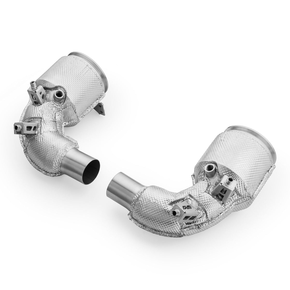Downpipe RM-Motors Porsche 911 992 Turbo / Turbo S cu catalizator si scut termic