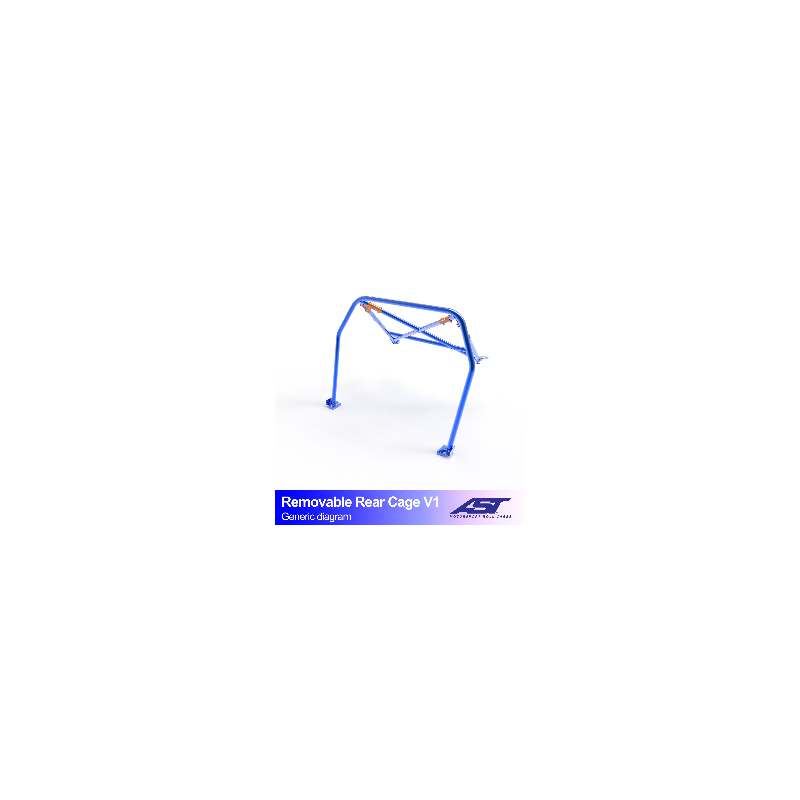 AST Half Cage V1 4-puncte (Bolt-In) pentru AUDI A3 / S3 (8V) 4 usi Sedan Quattro