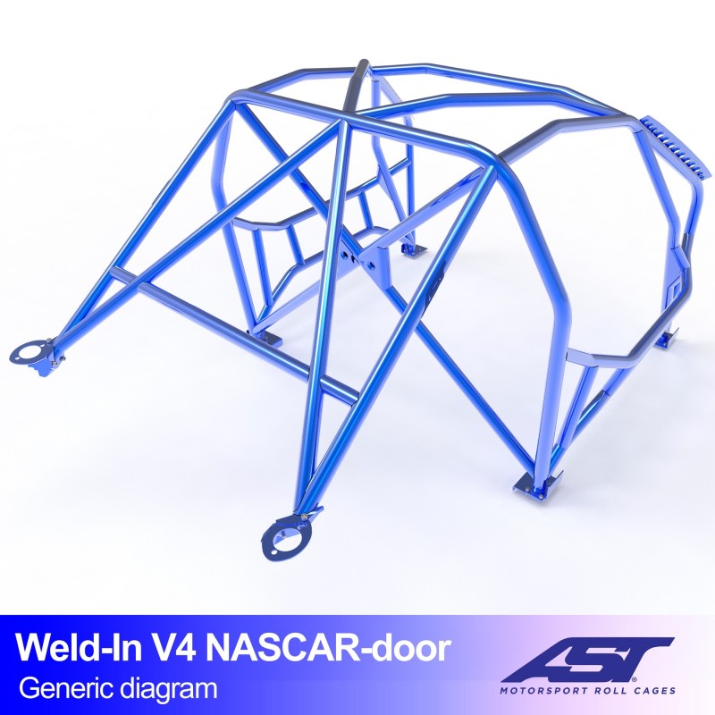 AST Roll Cage V4 8-puncte (Weld-In) pentru BMW (E87) 1-Series E87 5 usi Hatchback RWD