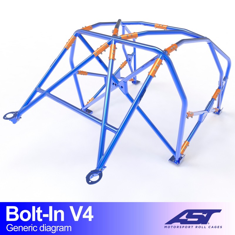 AST Full Cage V4 6-puncte (Bolt-In) pentru BMW (E30) 3-Series E30 5 usi Touring RWD