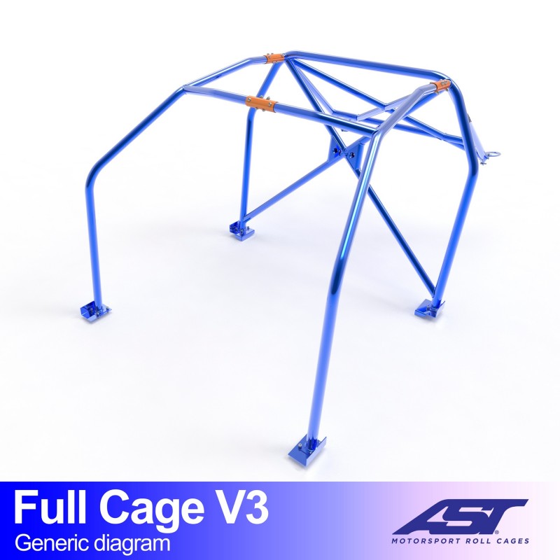 AST Full Cage V3 6-puncte (Bolt-In) pentru NISSAN 280Z (S30) 3 usi Coupe