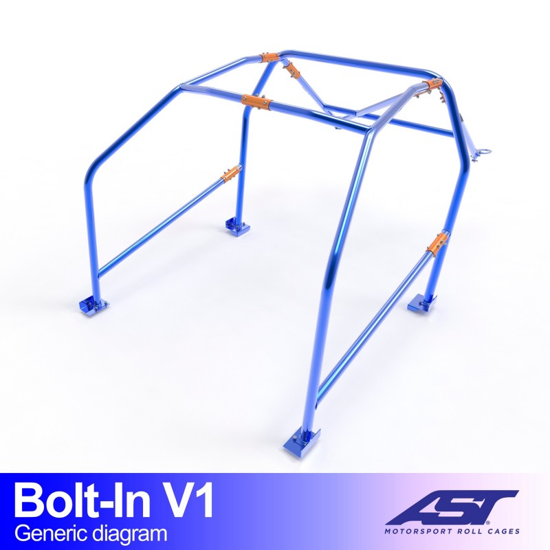 AST Full Cage V1 6-puncte (Bolt-In) pentru SUZUKI Swift (ZC32S) 3 usi Hatchback