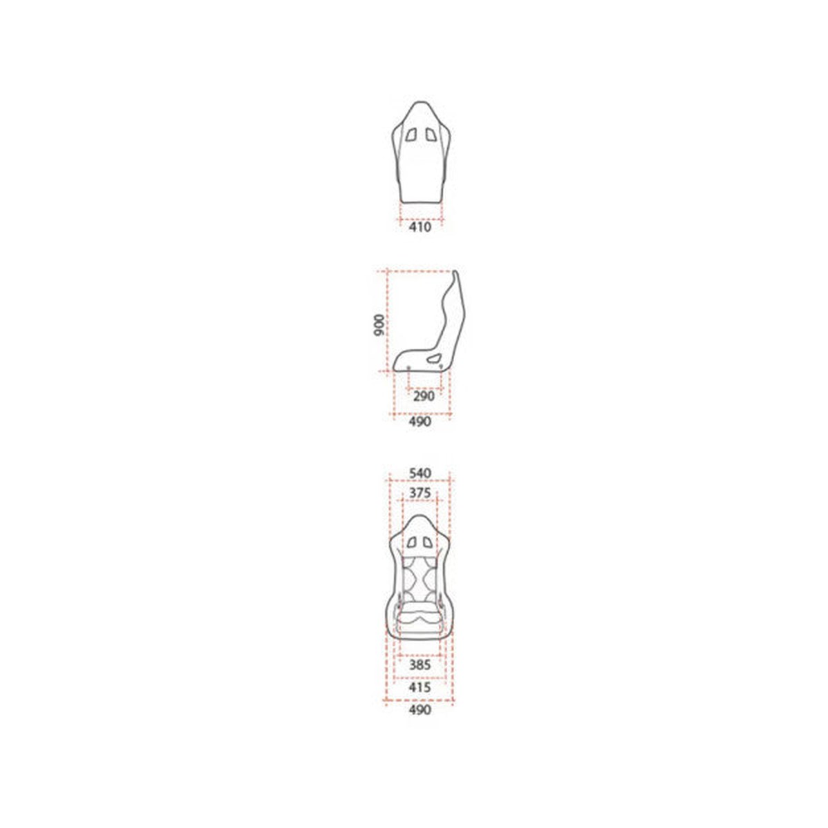 Scaun FIA GT2i Club Evo Cadru Tubular Otel - Valabilitate 2031
