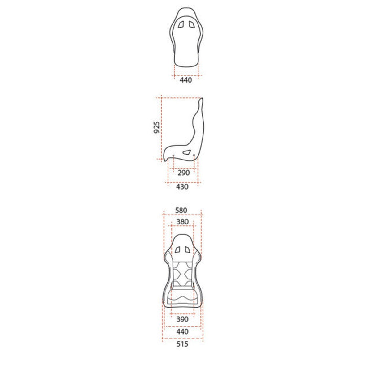 Scaun FIA GT2i Race V2 Fibra - marime L-XL - Valabilitate 2031