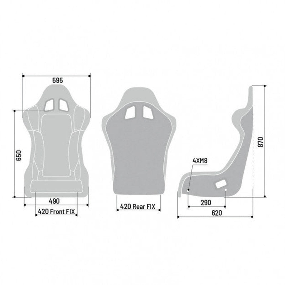 Scaun FIA Sparco Grid Q Sky