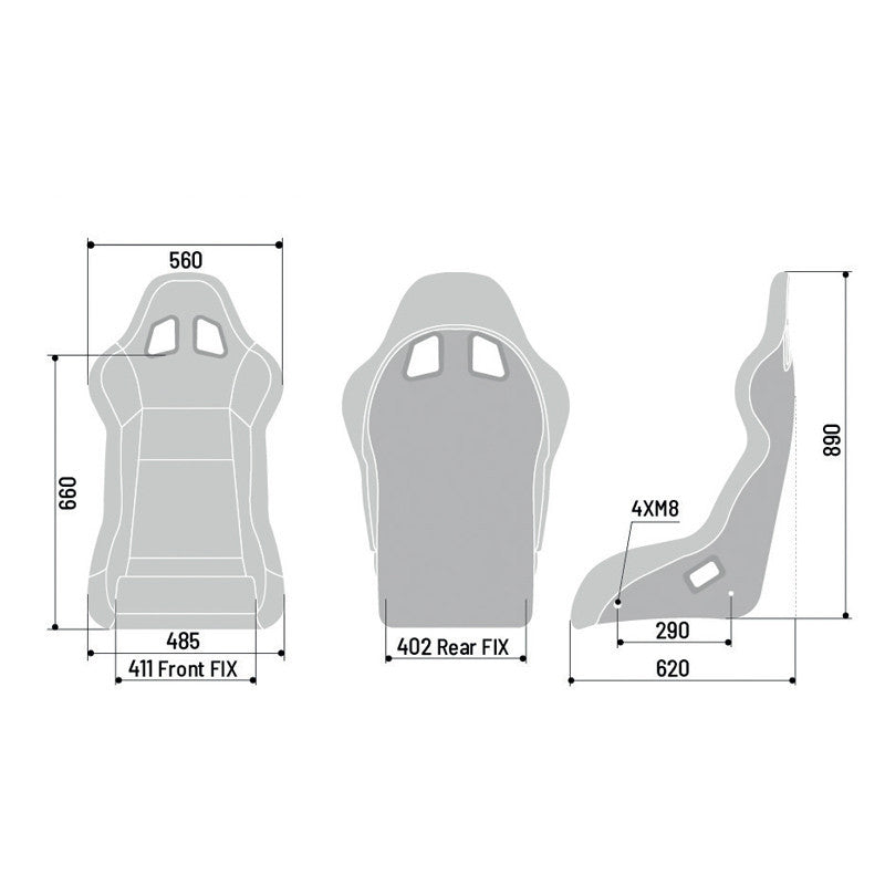 Scaun FIA Sparco EVO QRT Sky
