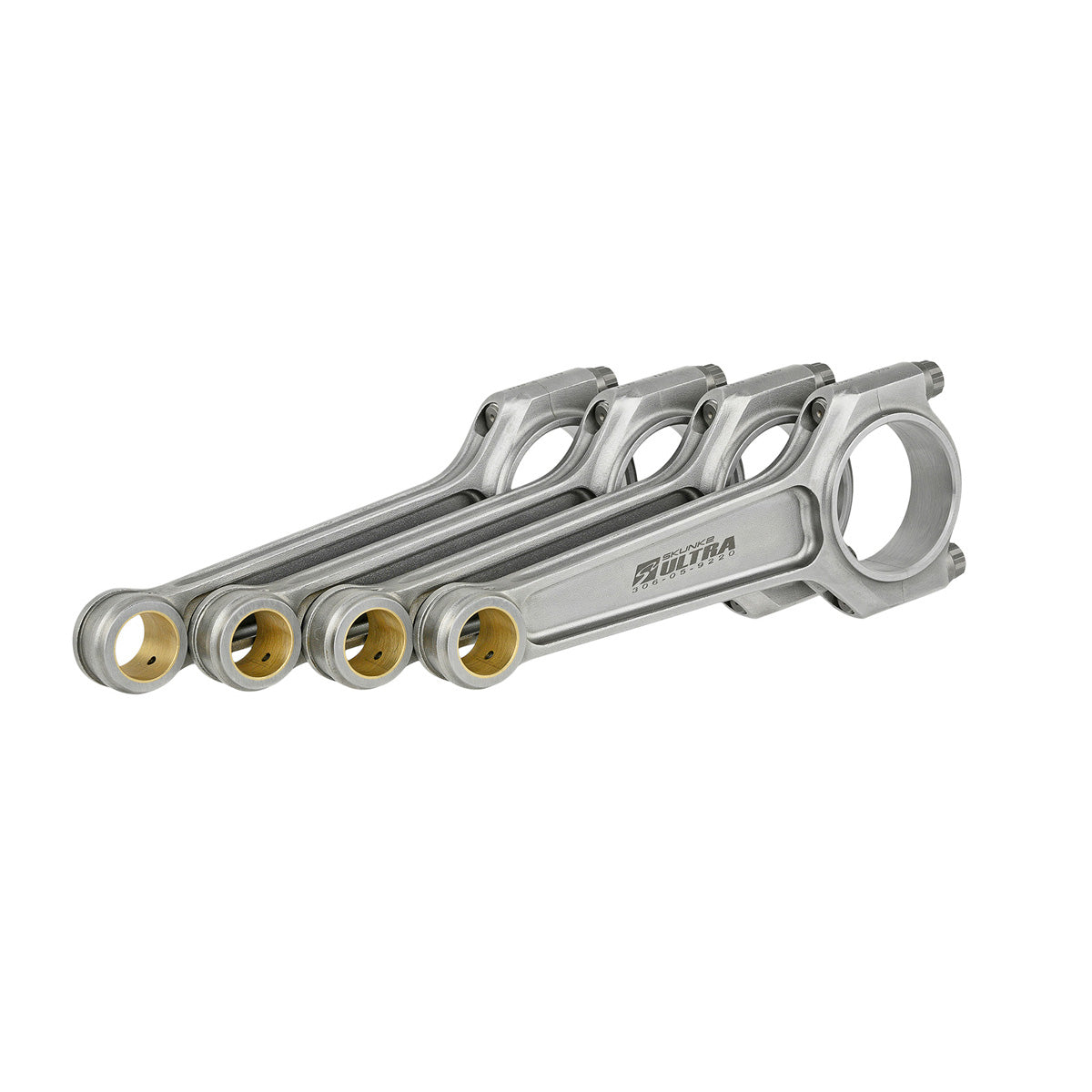 Set 4 biele forjate Skunk2 Ultra pentru motoare Honda din seria K: biele lungi de 6,050 inch, fus GSR