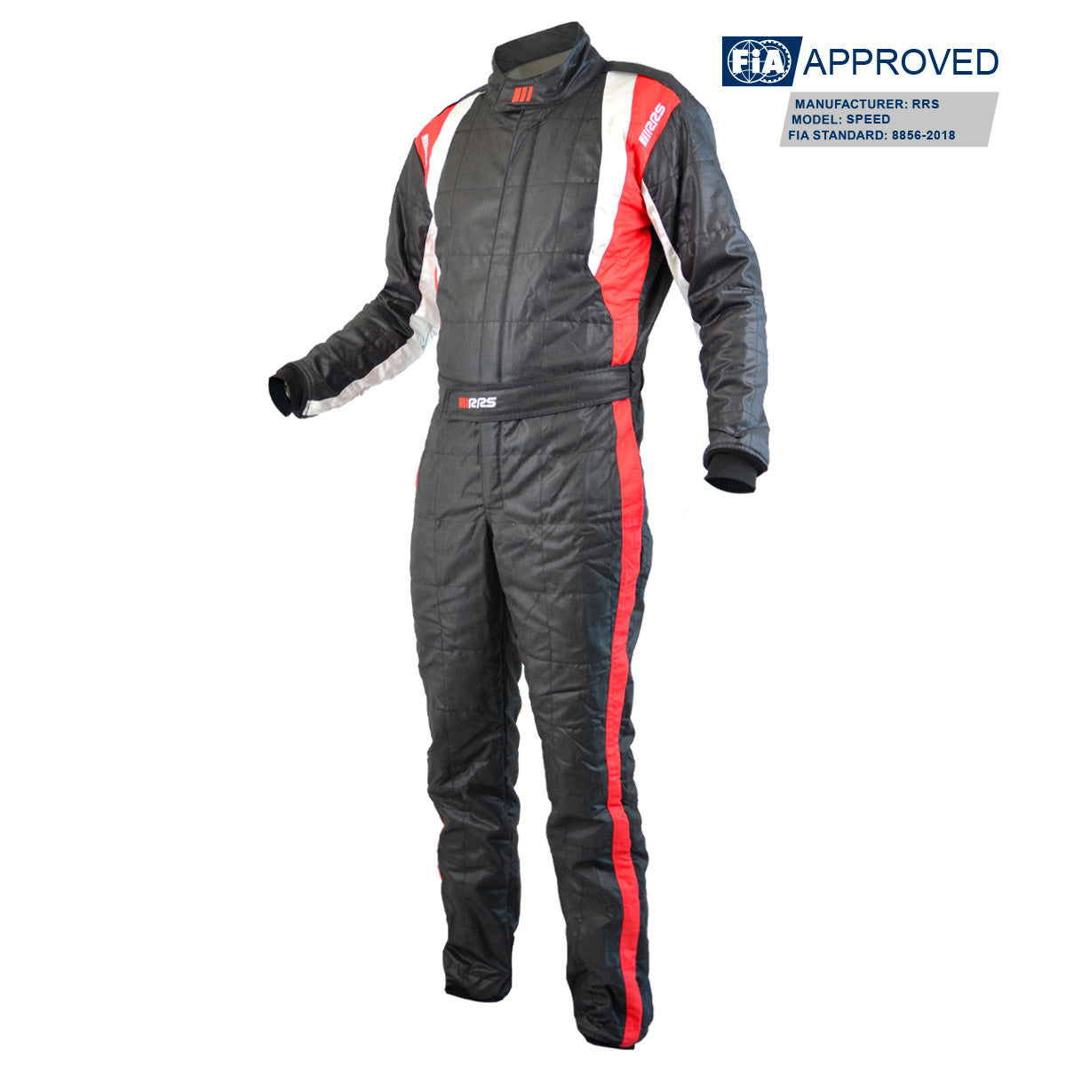 Combinezon FIA RRS SPEED RACE SUIT BLACK AND RED