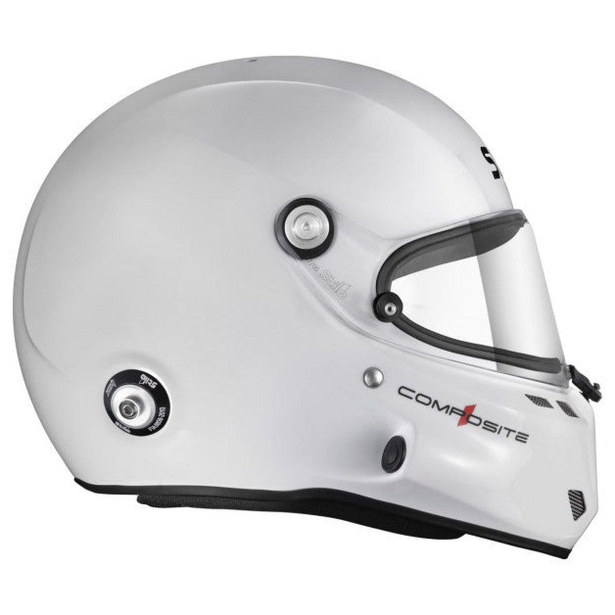 CASCA STILO ST6 F TURISMO ALB/NEGRU - SNELL SA2025 FIA 8859-24 HANS FIA8858-10