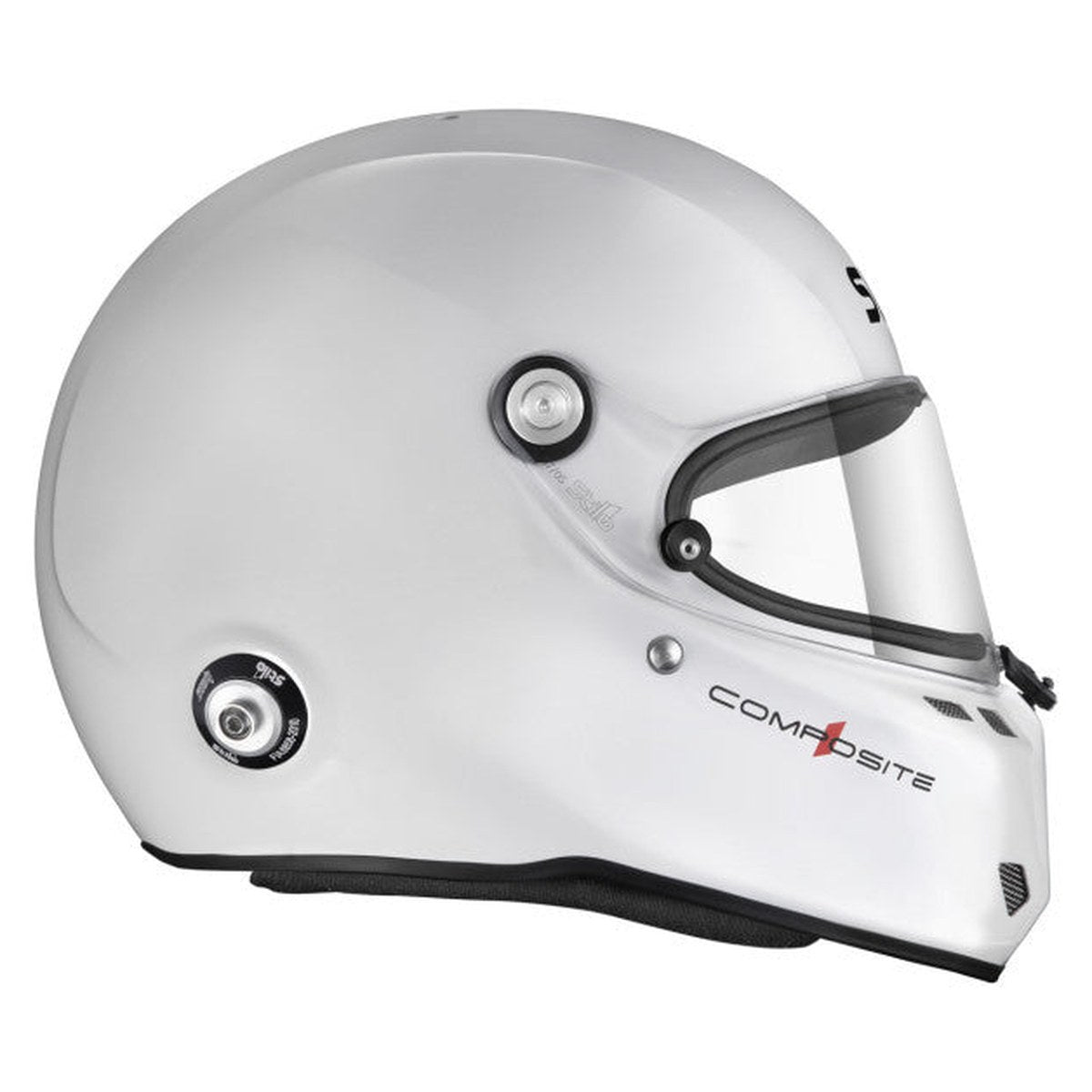 CASCA STILO ST6 FN COMPOSITE ALB/NEGRU - SNELL SA2025 FIA 8859-24 HANS FIA8858-10
